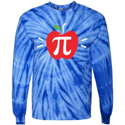 Funny Apple Pi Math Teacher Gift Meaningful Gift Apple Pie Food Pun Great Gift Tie-Dye Long Sleeve Shirt