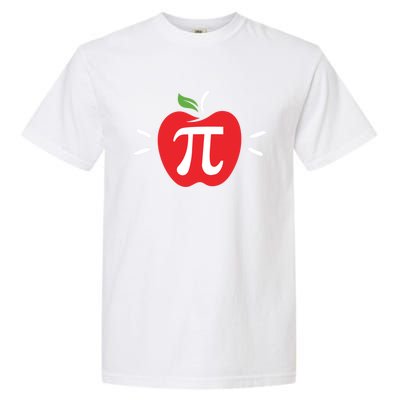 Funny Apple Pi Math Teacher Gift Meaningful Gift Apple Pie Food Pun Great Gift Garment-Dyed Heavyweight T-Shirt