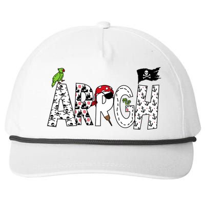 Fun Arrgh Pirate Style Pirate Costume Argh Pirate Snapback Five-Panel Rope Hat