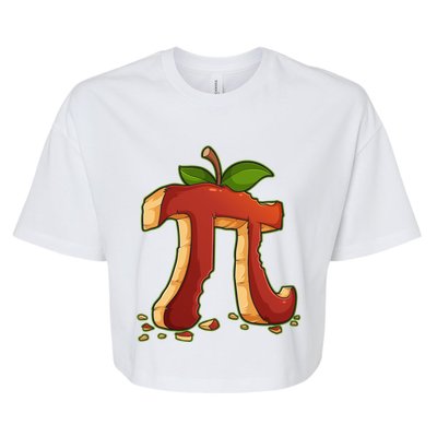 Funny Apple Pie Happy Pi Day Math Club Pie Day Maths Gift Bella+Canvas Jersey Crop Tee