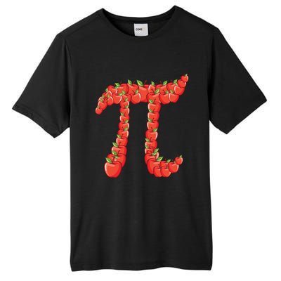 Funny Apple Pie Great Gift Pi Day Math Lover Teacher Gift Pun Meaningful Gift Tall Fusion ChromaSoft Performance T-Shirt