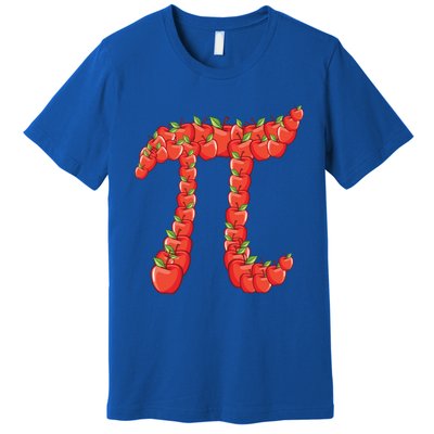 Funny Apple Pie Great Gift Pi Day Math Lover Teacher Gift Pun Meaningful Gift Premium T-Shirt