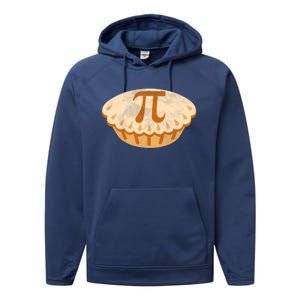 Funny Apple Pie Pi Day Symbol Math Design Meaningful Gift Performance Fleece Hoodie