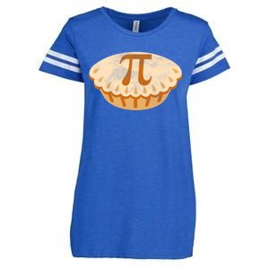 Funny Apple Pie Pi Day Symbol Math Design Meaningful Gift Enza Ladies Jersey Football T-Shirt