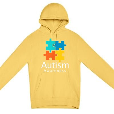 Funny Autism Puzzle Autism Awareness Gift Premium Pullover Hoodie