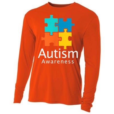 Funny Autism Puzzle Autism Awareness Gift Cooling Performance Long Sleeve Crew