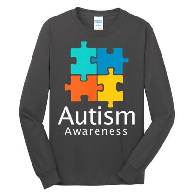 Funny Autism Puzzle Autism Awareness Gift Tall Long Sleeve T-Shirt