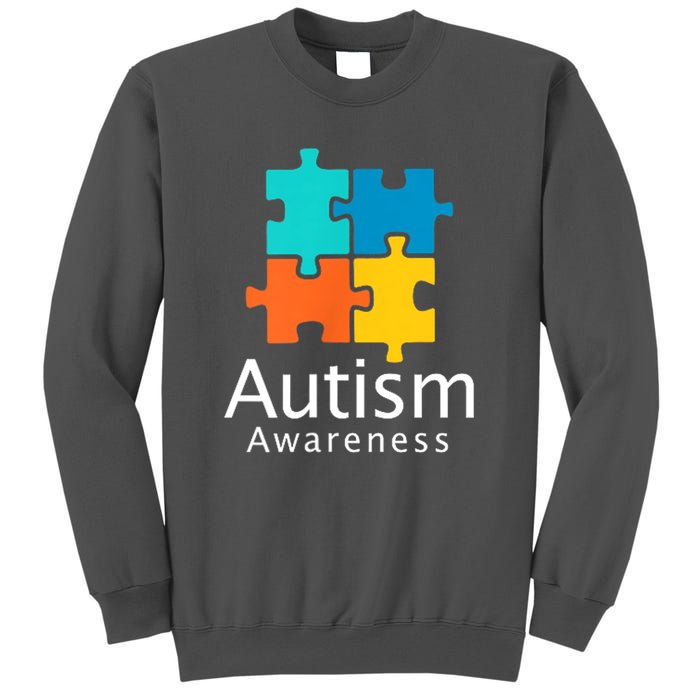 Funny Autism Puzzle Autism Awareness Gift Tall Sweatshirt