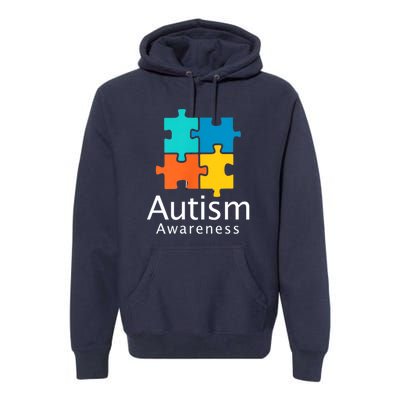 Funny Autism Puzzle Autism Awareness Gift Premium Hoodie