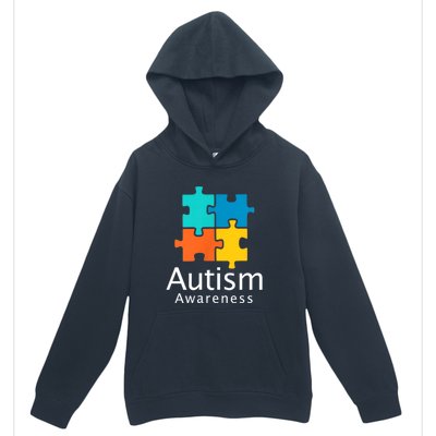 Funny Autism Puzzle Autism Awareness Gift Urban Pullover Hoodie