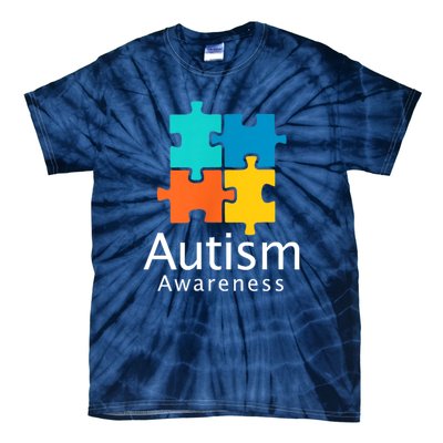 Funny Autism Puzzle Autism Awareness Gift Tie-Dye T-Shirt