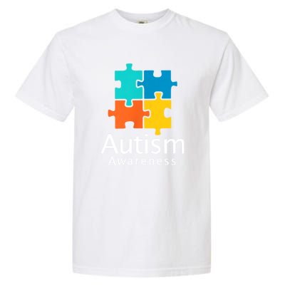 Funny Autism Puzzle Autism Awareness Gift Garment-Dyed Heavyweight T-Shirt