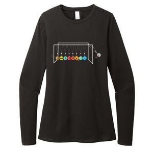 Funny Astrophysicist Planets Newton´S Cradle Womens CVC Long Sleeve Shirt