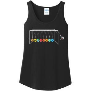 Funny Astrophysicist Planets Newton´S Cradle Ladies Essential Tank