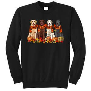 Fall Autumn Pumpkin Labrador Retriever Thanksgiving Dog Mom Sweatshirt