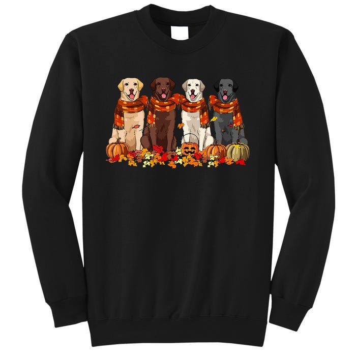 Fall Autumn Pumpkin Labrador Retriever Thanksgiving Dog Mom Sweatshirt