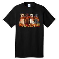 Fall Autumn Pumpkin Labrador Retriever Thanksgiving Dog Mom Tall T-Shirt