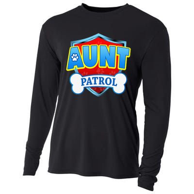 Funny Aunt Patrol Dog Mom Dad Cooling Performance Long Sleeve Crew