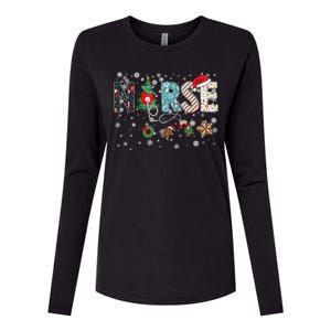 Festive And Proud: Nurse Rn Stethoscope Christmas Nurse Cute Gift Womens Cotton Relaxed Long Sleeve T-Shirt