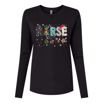 Festive And Proud: Nurse Rn Stethoscope Christmas Nurse Cute Gift Womens Cotton Relaxed Long Sleeve T-Shirt