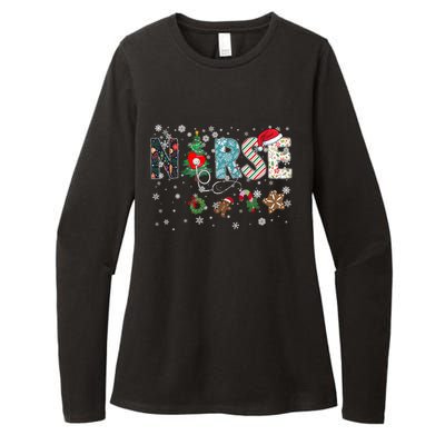 Festive And Proud: Nurse Rn Stethoscope Christmas Nurse Cute Gift Womens CVC Long Sleeve Shirt