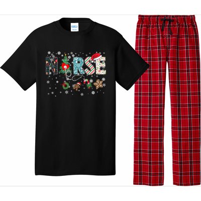 Festive And Proud: Nurse Rn Stethoscope Christmas Nurse Cute Gift Pajama Set