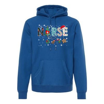 Festive And Proud: Nurse Rn Stethoscope Christmas Nurse Cute Gift Premium Hoodie