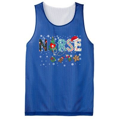 Festive And Proud: Nurse Rn Stethoscope Christmas Nurse Cute Gift Mesh Reversible Basketball Jersey Tank