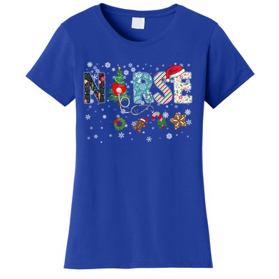 Festive And Proud: Nurse Rn Stethoscope Christmas Nurse Cute Gift Women's T-Shirt