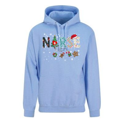 Festive And Proud: Nurse Rn Stethoscope Christmas Nurse Cute Gift Unisex Surf Hoodie