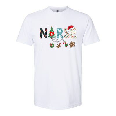 Festive And Proud: Nurse Rn Stethoscope Christmas Nurse Cute Gift Softstyle® CVC T-Shirt