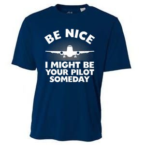 Funny Airline Pilot Art For Aviation Future Pilot Cooling Performance Crew T-Shirt