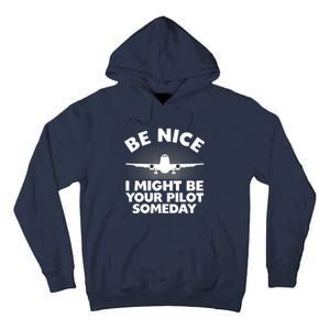 Funny Airline Pilot Art For Aviation Future Pilot Tall Hoodie