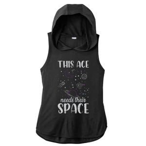 Funny Asexual Pride Outer Space Ace Asexuality Pride Asexual Funny Gift Ladies PosiCharge Tri-Blend Wicking Draft Hoodie Tank