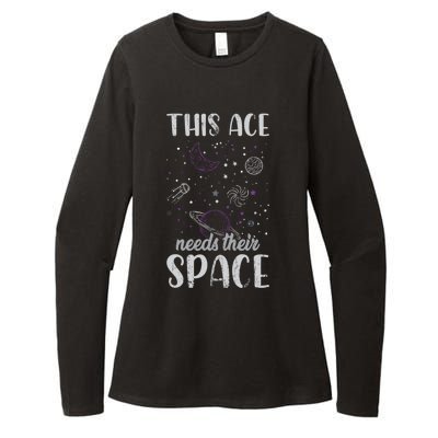 Funny Asexual Pride Outer Space Ace Asexuality Pride Asexual Funny Gift Womens CVC Long Sleeve Shirt