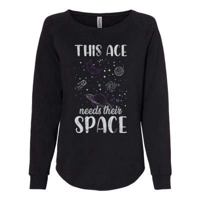 Funny Asexual Pride Outer Space Ace Asexuality Pride Asexual Funny Gift Womens California Wash Sweatshirt