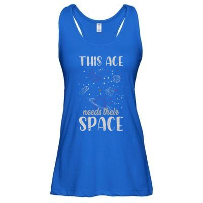 Funny Asexual Pride Outer Space Ace Asexuality Pride Asexual Funny Gift Ladies Essential Flowy Tank