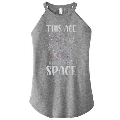 Funny Asexual Pride Outer Space Ace Asexuality Pride Asexual Funny Gift Women's Perfect Tri Rocker Tank