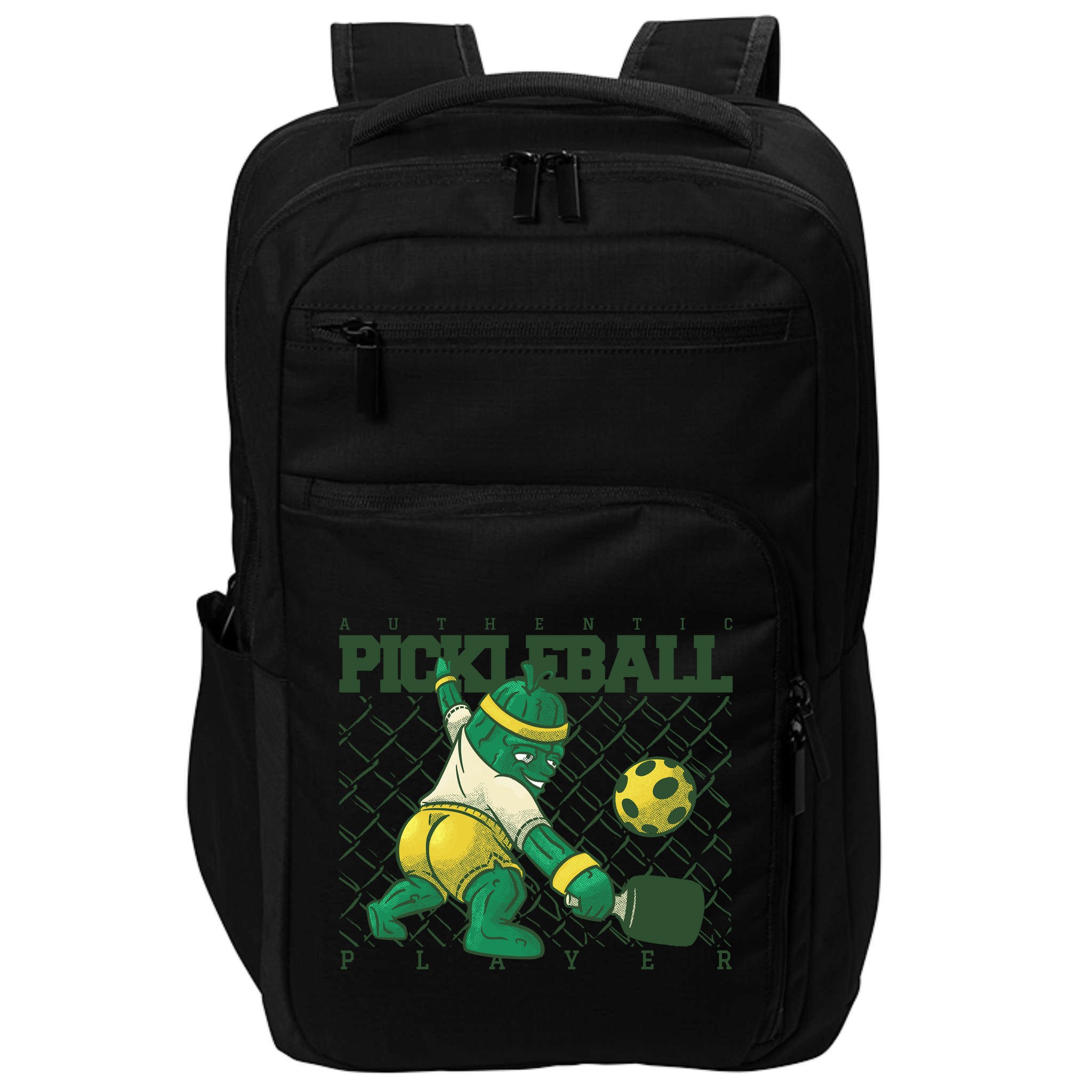 Funny Authentic Pickleball Sport Player Impact Tech Backpack