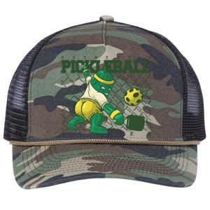 Funny Authentic Pickleball Sport Player Retro Rope Trucker Hat Cap