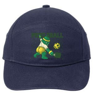 Funny Authentic Pickleball Sport Player 7-Panel Snapback Hat