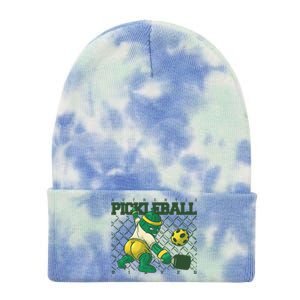 Funny Authentic Pickleball Sport Player Tie Dye 12in Knit Beanie