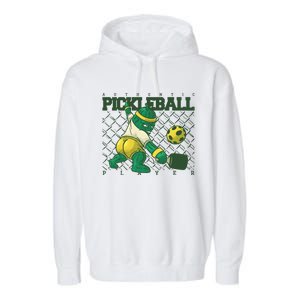 Funny Authentic Pickleball Sport Player Garment-Dyed Fleece Hoodie