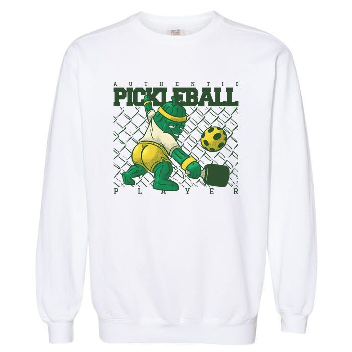 Funny Authentic Pickleball Sport Player Garment-Dyed Sweatshirt