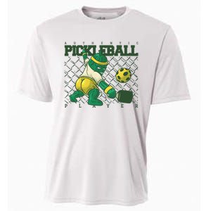 Funny Authentic Pickleball Sport Player Cooling Performance Crew T-Shirt