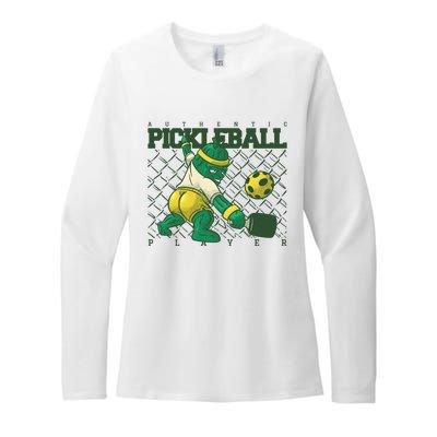 Funny Authentic Pickleball Sport Player Womens CVC Long Sleeve Shirt