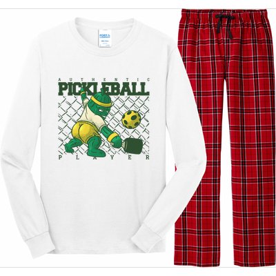 Funny Authentic Pickleball Sport Player Long Sleeve Pajama Set