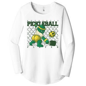 Funny Authentic Pickleball Sport Player Women's Perfect Tri Tunic Long Sleeve Shirt