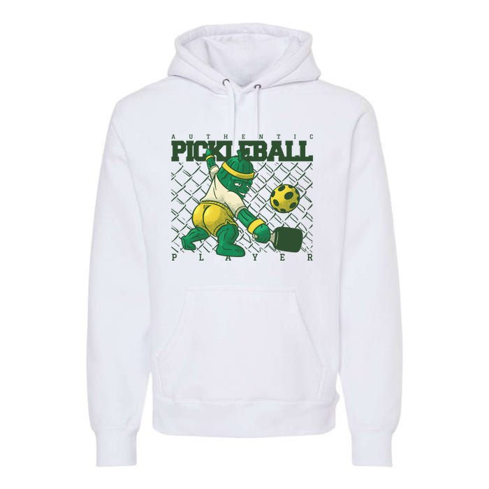 Funny Authentic Pickleball Sport Player Premium Hoodie