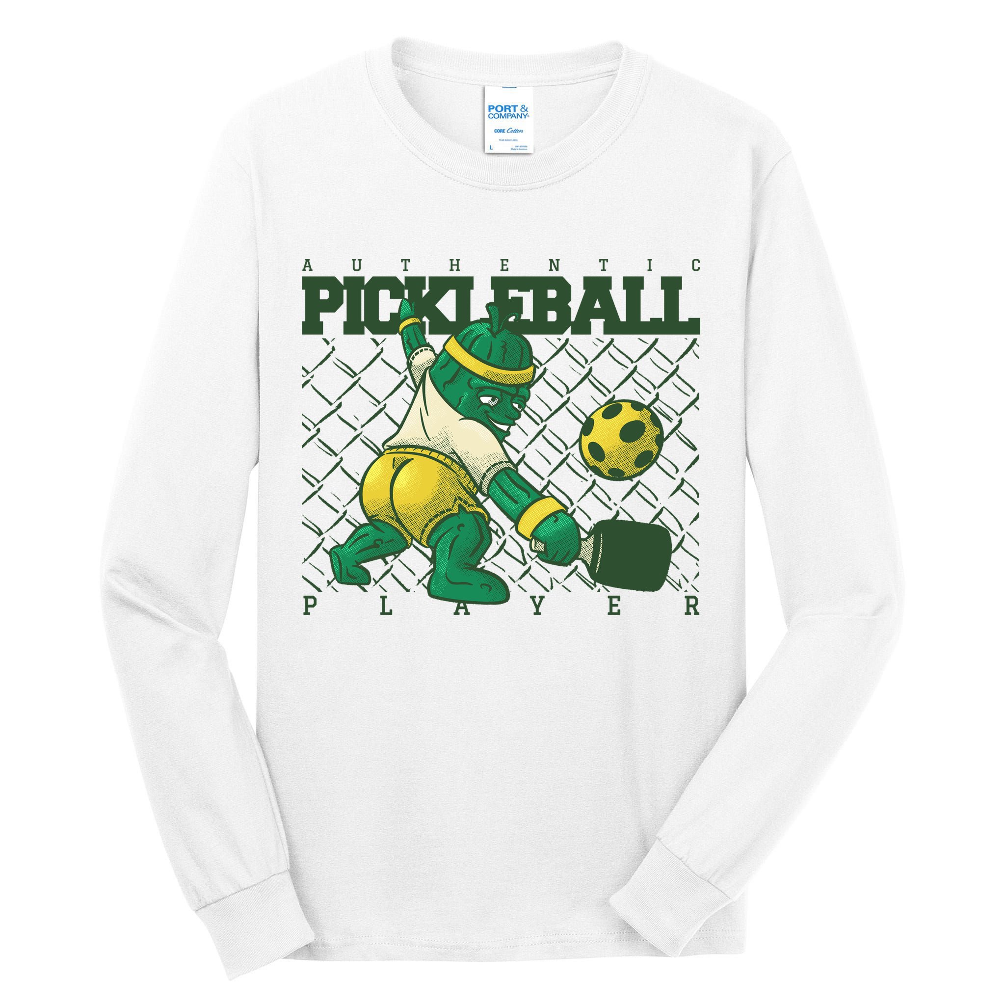 Funny Authentic Pickleball Sport Player Tall Long Sleeve T-Shirt